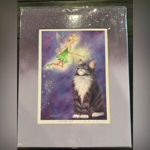 “Curious Cat" by artist Mishell Swartwout Signed Art Print